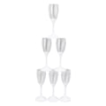 Miniatyrbilde 7 av 8: 6 stk LED vinglass med lys opp champagne glass 6 farger belysning hjemmedekorasjon for fest