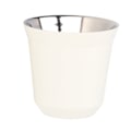 Miniatyrbillede 2 af 8: Kaffekrus 304 Rustfrit Stål Bred Mund Design Hvid Dobbeltlag God varmeisolering Vandkop80ml