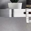 Miniatyrbillede 4 af 5: Punch Free Brusestang Hylde Aluminiumlegering Badeværelse Hjørne Opbevaring Hylder til Hjem Rektangulær Sølv
