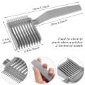 Miniatyrbilde 4 av 5: Profesjonelle Barber Fade Kammer - Hårklipper Kam - Buet Posisjoneringskam 1/2 STK ZD B2 1 STK