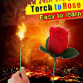 Miniatyrbilde 2 av 5: Fire Magic Torch til Roseblomst-Triks Profesjonelle Magikerrekvisitter Mentalisme for Bryllup Gateforestillinger
