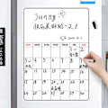 Miniatyrbilde 5 av 8: Magnetisk notatblokk for kjøleskap, viskelær, skrivbar, myk whiteboard, notatblokk med penn, A3-planlegger