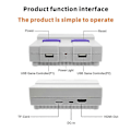 Miniatyrbilde 4 av 5: For SNES821 Retro Spillkonsoll 2.4G Innebygd 821 Spill EU-plugg