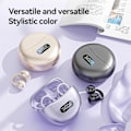 Pikkukuva 5 / 5: (Violetti) Avokorva-kuulokkeet Langattomat nappikuulokkeet Bluetooth 5.4 Urheilukuulokkeet Langaton latauskotelo ja LED-tehonäyttö Vedenpitävät kuntoilukuulokkeet