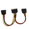 Miniatyrbild 6 av 8: SATA-adapterkabel 1-i-2 datorhårddisk Optisk enhet Power