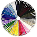 Miniatyrbilde 1 av 5: 100 stk 40cm Flerfargede Nylon Spiralglidelåser For Søm og Håndverk