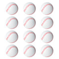 Miniatyrbild 1 av 8: 12 STK 6,3 CM Lekplats Full Core Mjuk EVA Elastisk boll Minska trycket Stress Barnleksak Baseball