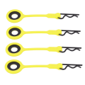 Miniatyrbilde 3 av 8: 4 STK RC Body Clips Pins RC Car Shell Body Fixed Clips Holder Silikon Metall Universal for 1/10 modell CarYellow