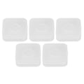Miniatyrbillede 4 af 8: 5 stk. Pudder Puff Opbevaringsboks Holder Transparent Hvid Åndbar Støvtæt Makeup Puff Container Etui