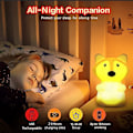 Miniatyrbild 3 av 5: Nattlampa för Barnrum Babylampa Flerfärgad Nattlampa Barn Nattlampa LED Nattlampa 9 Färger Baby Nattlampa Silikon Nattlampa (Fjärrkontroll