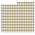 Miniatyrbillede 8 af 8: 200 stk møbelknapper 6mm bronze metalbelægning robust blank nem installation dekorative søm til tøj tasker sko