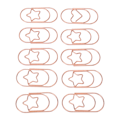 Miniatyrbillede 6 af 8: 100 stk. rosegold stjerne papirclips - skridsikker, rustforebyggende, søde papirclips til kontor og skole