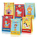 Miniatyrbild 1 av 4: Karneval Födelsedagsfest Tillbehör Set för Djur Tema Fest Karamellpåse 12st