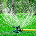 Miniatyrbillede 1 af 5: Havesprinkler, justerbar 360 graders rotation, stor dækningsområde, multifunktionelle havesprinklere - JRZD grøn