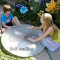 Miniatyrbild 5 av 5: 2 Bubbla Uppblåsbar Boll, Transparent Rivtålig Studsboll, Uppblåsbar Överdimensionerad Boll, Vattenballong, för Barnkalas Utomhuslek 60cm