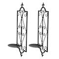 Miniatyrbilde 6 av 8: 2 stk vegglampe lysestake henger jern vegg lysestake holder veggdekorasjoner for stue spisestue