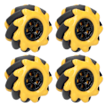 Pikkukuva 4 / 8: Mecanum Wheel OmniDirectional Smart Robot Auton osat Tarvikkeet Tee itse lelukomponentit 60mm (2 paria)