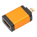 Pikkukuva 1 / 8: Micro HD Multimedia Interface -uros naar HD Multimedia Interface -naarasadapteri 4kx2k kullattu oranssi