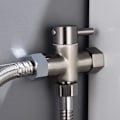 Miniatyrbillede 3 af 5: Solid messing trevejsventiladapter