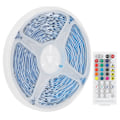 Miniatyrbillede 4 af 8: 20m 5050 400LED lysstrimmel RGBW stemmestyring musiklampe med 40-tasters infrarød fjernbetjening EU 100‑240V
