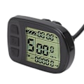 Pikkukuva 8 / 8: 24V 36V 48V sähköpyörä skootteri vedenpitävä LCD-näyttömittaripaneeli kaapelilla pyörän muuntomittari KT:lle