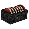 Miniatyrbillede 2 af 8: Træ Te Kop Måtte Isolering Desktop Kop Pad Sæt Med Base Bakke Te Ceremoni Tilbehør Palisander