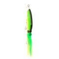 Miniatyrbilde 4 av 5: 24cm/40g fiskesluk Blekksprutsluk Fiskeagn Crankbait Tackle Jig Diskantkrok Grønn
