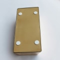 Miniatyrbilde 8 av 8: Simulering Gold Bar Bullion Dørstopper Gull Murstein Hjem Dørstopper