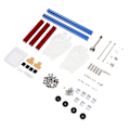 Miniatyrbilde 5 av 8: ITX Datamaskin Open Case Brakett God varmespredning Delt maskinvarestruktur Aluminiumslegering DIY Bare ramme for Hjem Blå Rød
