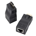 Miniatyrbild 5 av 8: Signal Adapter Svart RJ45 till HighDefinition Multimedia Interface Överföringsförlängare