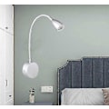 Miniatyrbillede 4 af 5: dæmpbar touch vægkontakt, varmt hvidt lys, LED læselampe sengelampe/lys til læsning af bog i sengen