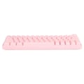 Miniatyrbilde 3 av 8: Mekanisk tastatur 64 tast RGB 3 mod ergonomisk layout knott design trådløst rosa tastatur for IOS brun bryter
