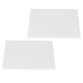 Miniatyrbillede 8 af 8: B5 26 Papir Cover Frosted Gennemskinnelig Vandtæt Rulle PP Side Bindende Cover til Rapporter Præsentationer 50stk Hvid