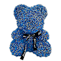 Miniatyrbillede 2 af 5: Dropshipping 40cm Rose Bjørn Hjerte Kunstig Blomst Rose Teddybjørn Til Kvinder Valentinsdag Bryllup Fødselsdag Julegave Dybblå 25CM
