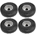 Miniatyrbillede 2 af 8: 4 stk. 2,2 tommer RC-hjul dæk med legering hjulnav til Axial SCX10 D90 1/10 RC Crawler Hvid