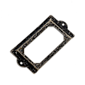 Miniatyrbillede 2 af 5: 50 stk., Metal Møbel Label Holdere, S-60 x 17mm, Bronze