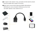 Miniatyrbild 2 av 7: Mini Android Mobiltelefon OTG Connect Kabel Datum Adapter V8 Interface Micro USB till USB Hona