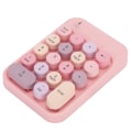 Miniatyrbilde 7 av 8: AJAZZ trådløst numerisk tastatur Chocolate Keycap for Game Direct Switching AK18 2.4GPink