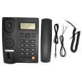 Miniatyrbillede 1 af 8: Kablet telefon med opkalds-id Hurtigopkald Mute-funktion Desktop fastnettelefon Håndfri opkald Telefon Fastnet til Hotel Black