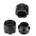 Miniatyrbilde 4 av 8: 2 stk Universal Aluminiumlegering CNC Motorsykkel Frontgaffel Antikollisjonsglidebryter (Svart)
