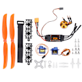 Miniatyrbild 1 av 8: 2212 KV1400 Motor 40A XT60T ESC SG90 Servo 8060 Propeller Kit för RC Drone Aircraft FPV