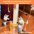 Miniatyrbild 3 av 5: 3-pack Katt Leksaker Frilansarbete Hängande Dörrkarm Interaktiv Katt Leksak Hängande Katt Leksak Dörrhängande Utdragbar Studsande Katt Löp Leksak