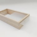 Miniatyrbild 4 av 5: Skuggbox Bildram Skuggboxar Displayfodral Ram-B5 Ljust Träfärg