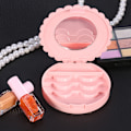 Pikkukuva 6 / 8: 1 kpl Flower Shape Travel Kannettava tekoripsien case Organizer Fake Lashes Carry Box