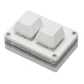 Miniatyrbilde 3 av 8: Minitastatur 2 taster USB Red Switch Plug and Play Ergonomisk programmerbart tastatur med bakgrunnsbelyst for gaming Office Media