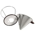 Miniatyrbilde 3 av 8: 1x Bærbar 304 Rustfritt Stål Dryppfilter Dobbeltlags Mesh Kaffetrakter Filterholder Infuser