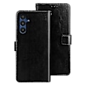 Miniatyrbillede 1 af 5: Til Samsung Galaxy A15 5G Etui Crazy Horse Tekstur Læder Wallet Cover-B6 Sort