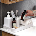 Miniatyrbild 4 av 5: Vit Stapelbar Rektangulär Serveringsbricka i Plast med S, Zekai style2