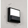 Miniatyrbild 1 av 5: Vattentät LED-taklampa för vardagsrum, badrum, kontor, utomhusveranda (18W + vitt ljus)