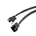 Pikkukuva 3 / 5: 27cm 4-nastainen Molex uros - 3-nastainen/4-nastainen Pwm tuuletin adapterikaapelin jatkokaapeli
